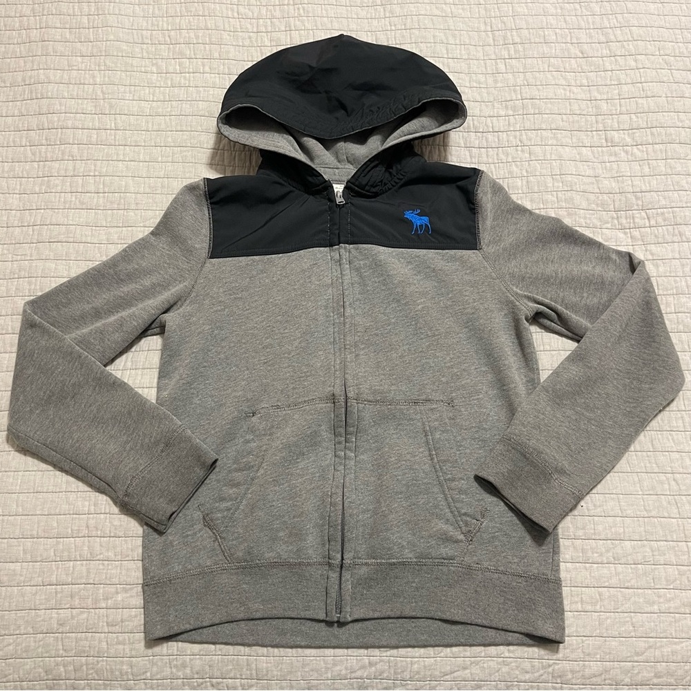 Abercrombie Kids Boys Full Zip Hooded Colorblock Jacket Size 13/14